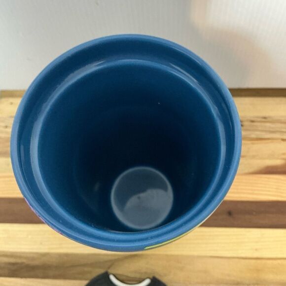 Starbucks Spring 2022 Blue Floral Ceramic Tumbler 12 oz - Picture 6 of 7